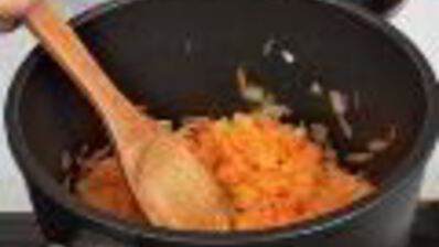 плов с чечевицей и овощами