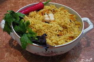 Плов с мидиями