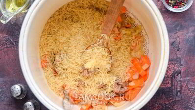 плов с тушенкой в мультиварке