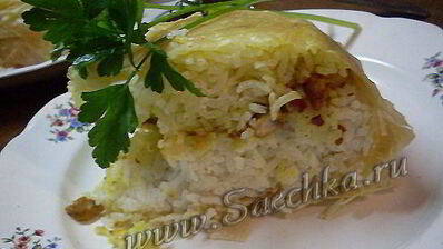 плов в лаваше