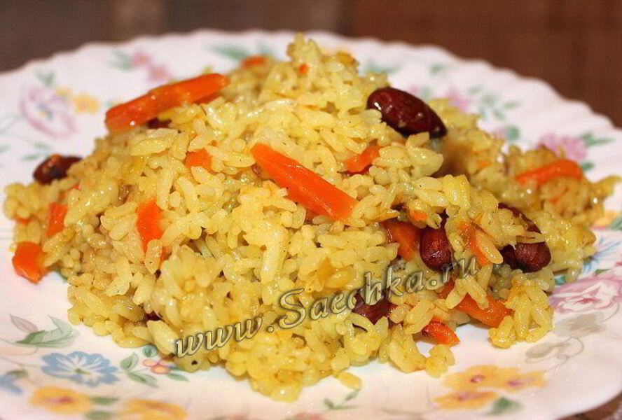 Постный плов в мультиварке