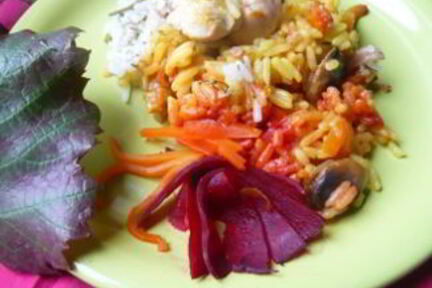 Трехцветный плов