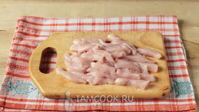 фрикасе из курицы с овощами