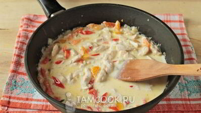 фрикасе из курицы с овощами