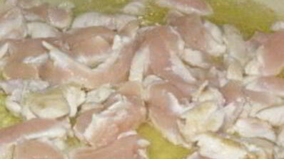 фрикасе из курицы с шампиньонами