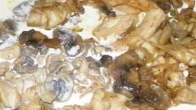 фрикасе из курицы с шампиньонами