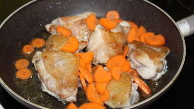 фрикасе из курицы в томате