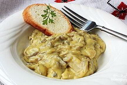Фрикасе с грибами