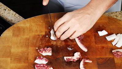 капоната с морепродуктами