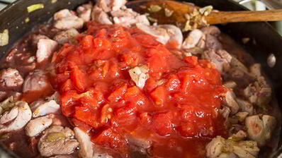 куриное рагу с фасолью