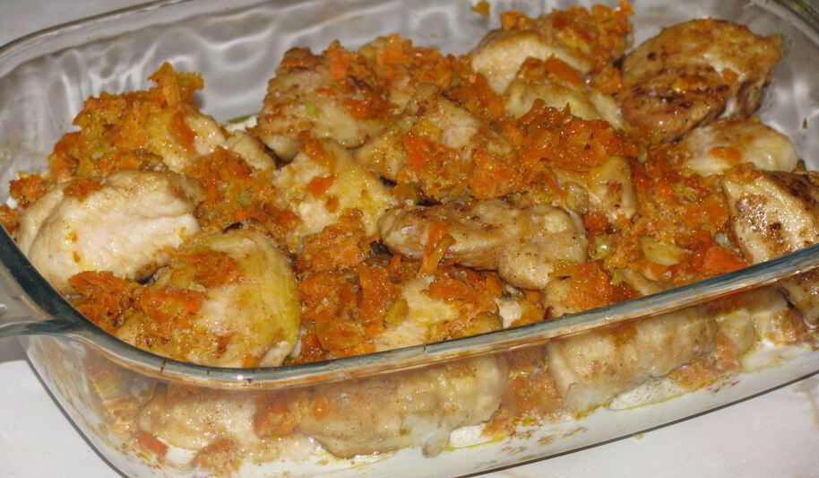 Рецепт легкого фрикасе из курицы