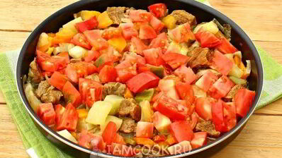 овощное рагу с говядиной