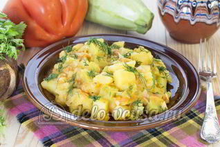 Овощное рагу с кабачками и картошкой