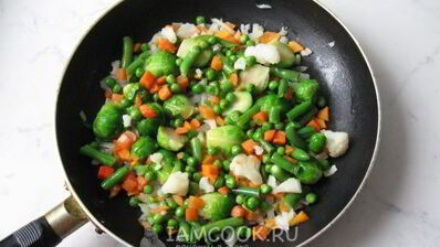 овощное рагу с тефтелями