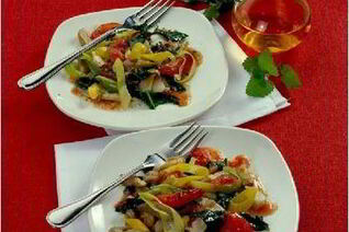 Овощное рагу с вешенками