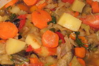 Постное овощное рагу