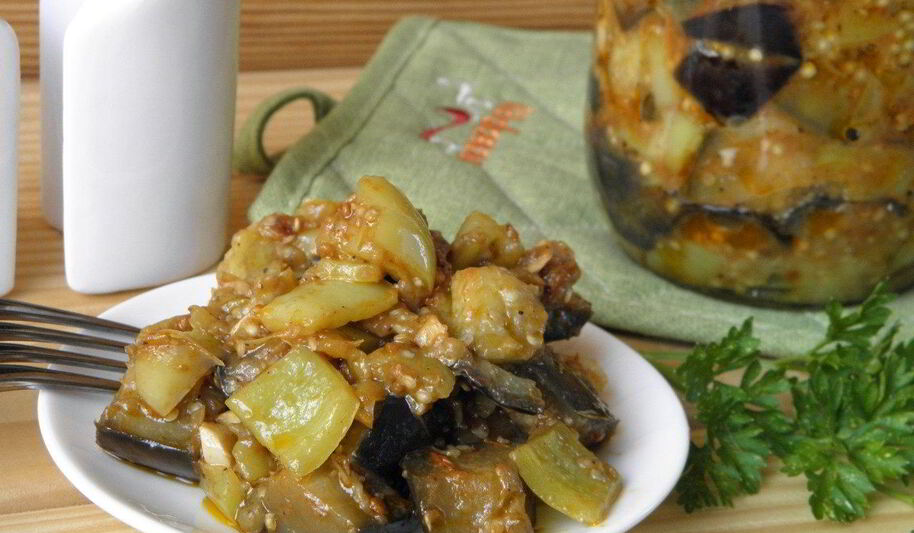 Рецепт рагу из баклажанов на зиму