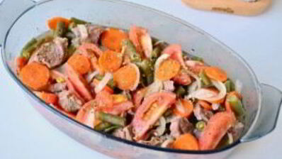 рагу из говядины в пароварке