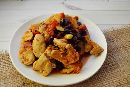 Рагу из курицы с фасолью