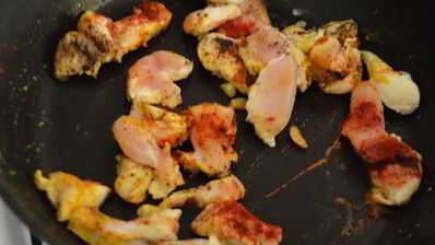 рагу из курицы с фасолью