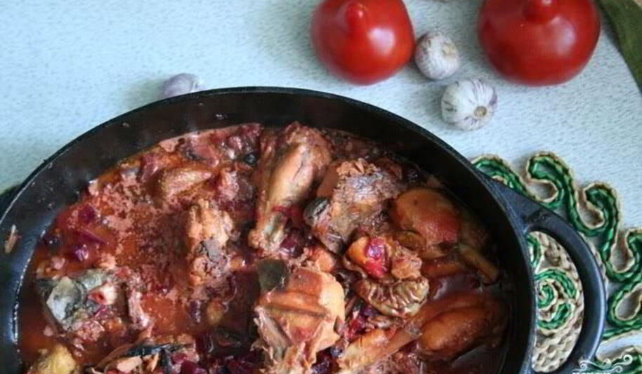 Рецепт рагу из курицы со свеклой