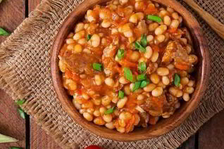 Рагу из мяса и фасоли