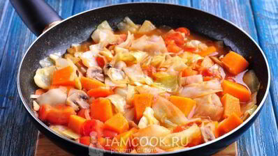 рагу из тыквы с овощами