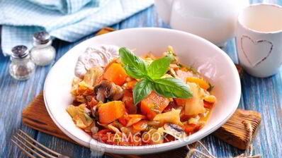 рагу из тыквы с овощами