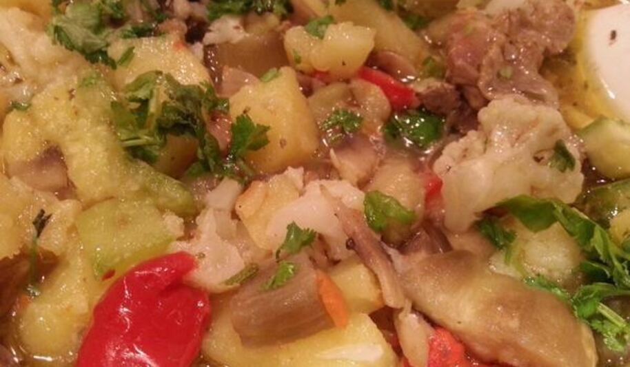 Рецепт рагу с курицей и овощами