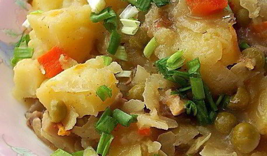 Рецепт рагу с квашеной капустой и грибами