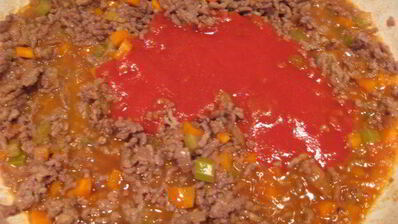 стручковая фасоль с мясным рагу