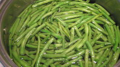 стручковая фасоль с мясным рагу