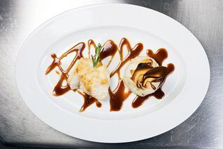 Филе морского черта с корсиканским ризотто