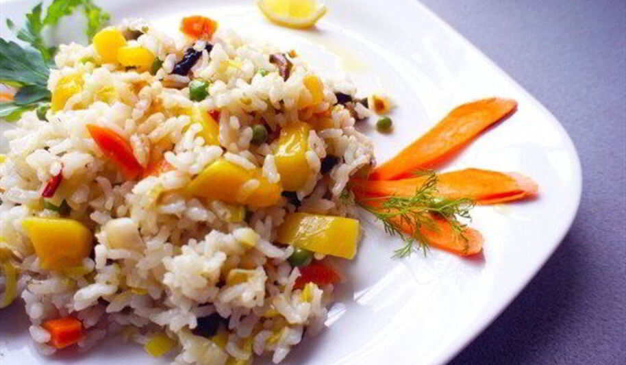Рецепт пестрого овощного ризотто