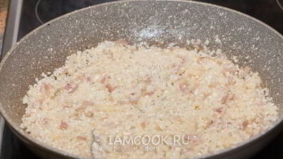 постное ризотто со спаржей и шампиньонами