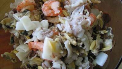 ризотто черное с дарами моря