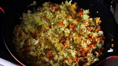 ризотто из бурого риса с овощами