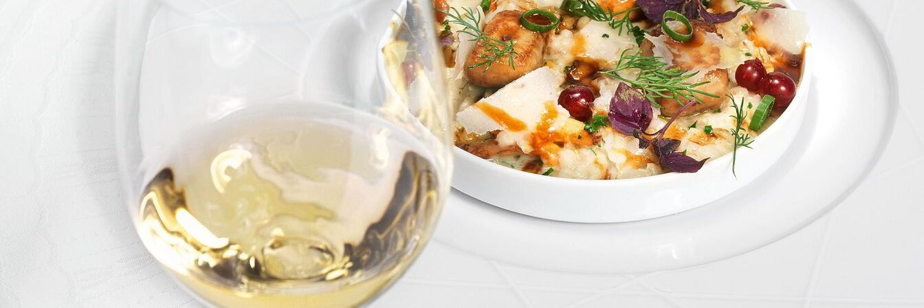 Ризотто из перловки с фуа-гра