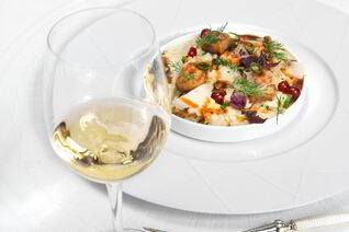 Ризотто из перловки с фуа-гра