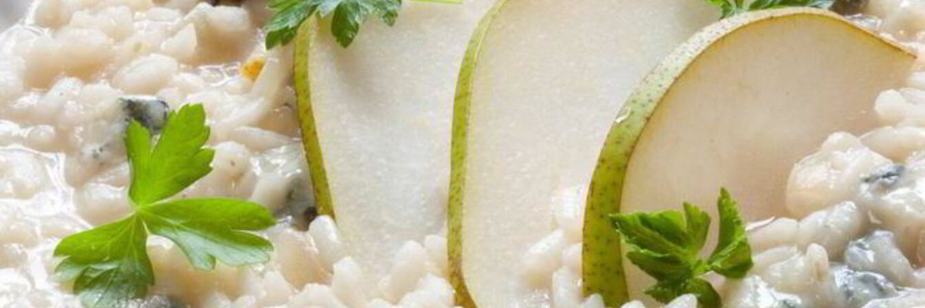 Ризотто с горгонзолой и грушей