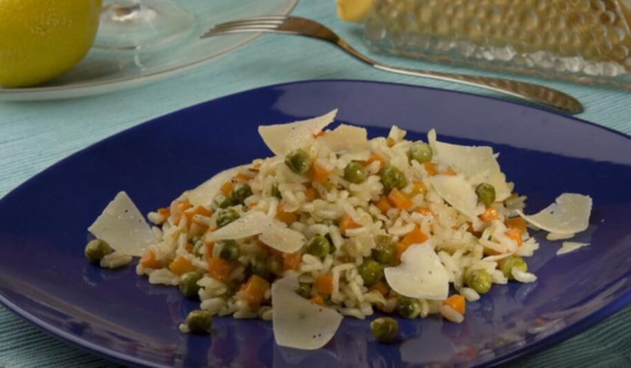 Рецепт ризотто с горошком