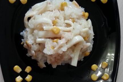 Ризотто с кальмарами