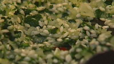 ризотто с крапивой