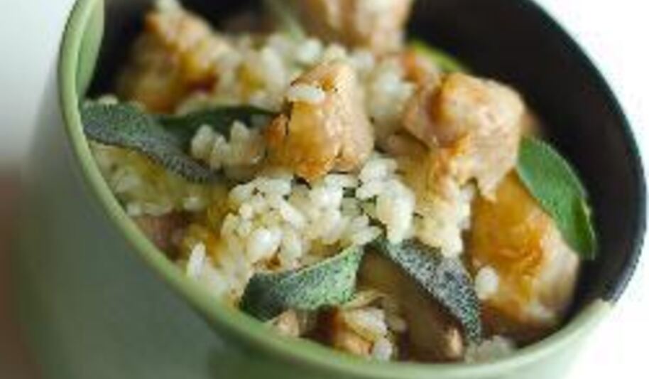 Рецепт ризотто с курицей и шалфеем