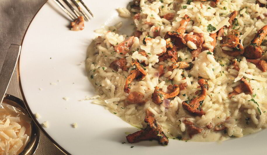 Рецепт ризотто с лисичками