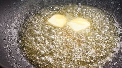 ризотто с морскими гребешками и шампанским