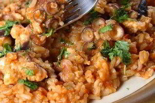 Ризотто с осьминогом