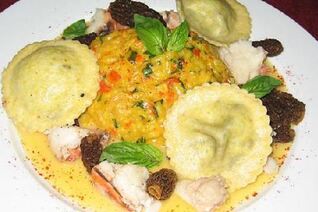 Ризотто с шафраном и лимоном