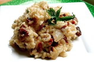 Ризотто с сосиской