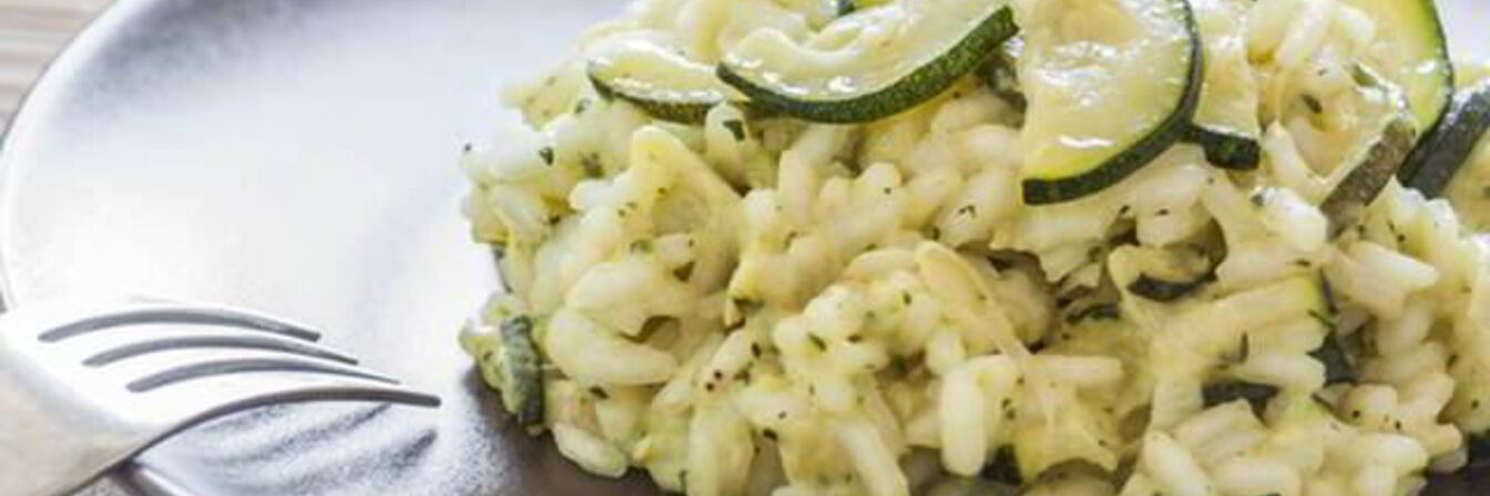 Ризотто с цукини и перцем